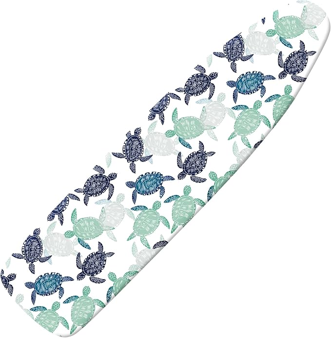 Extra Thick Ironing Board Cover and Pad, Sea Turtle 15x54 Ironing Board Cover