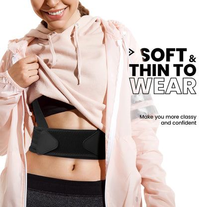 VANRORA Posture Corrector for Women and Men, Back Brace Fully Adjustable & Comfy, Support Straightener for Spine, Back, Neck, Clavicle and Shoulder, Improves Posture and Pain Relief L/XL