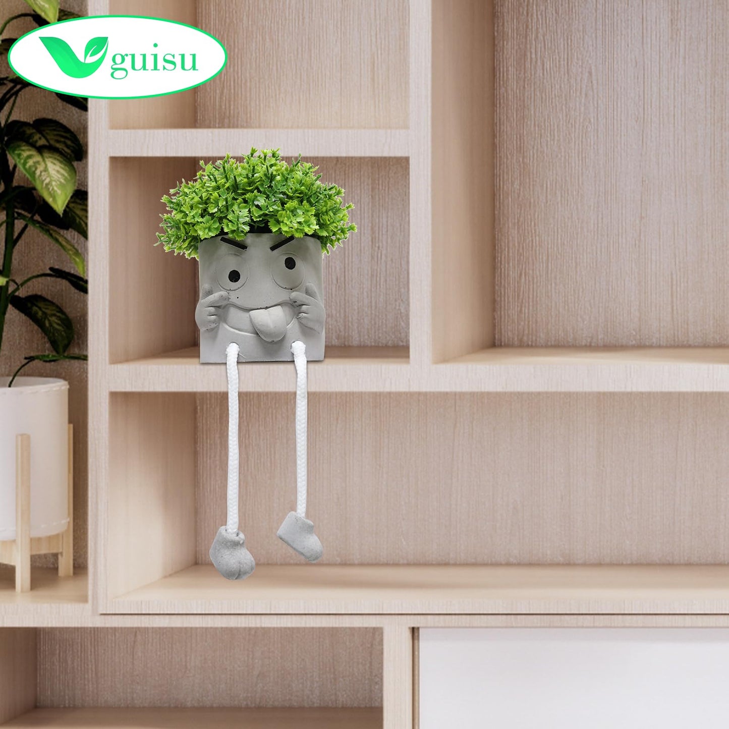 Uguisu 1PCS Cute Plant pots,2.5 Inch Succulent pots,Indoor Succulent planters,Small Flower pots for Home Decor,Room,Shelf Decor,Desk Decor.（No Plants）