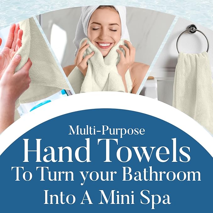 DAN RIVER 6-Pack Premium Hand Towels