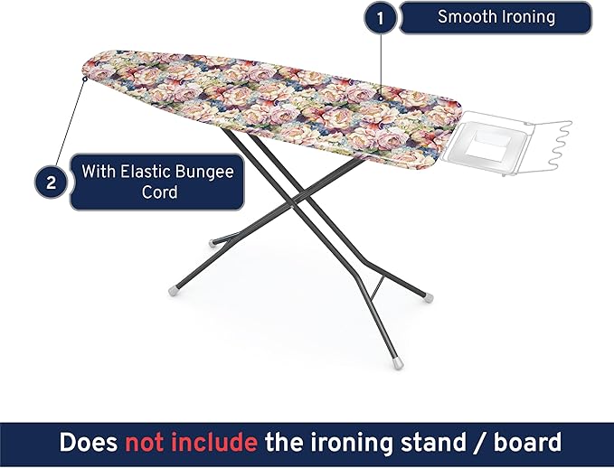 Encasa XO Ironing Board Cover and Pad 49"x18"