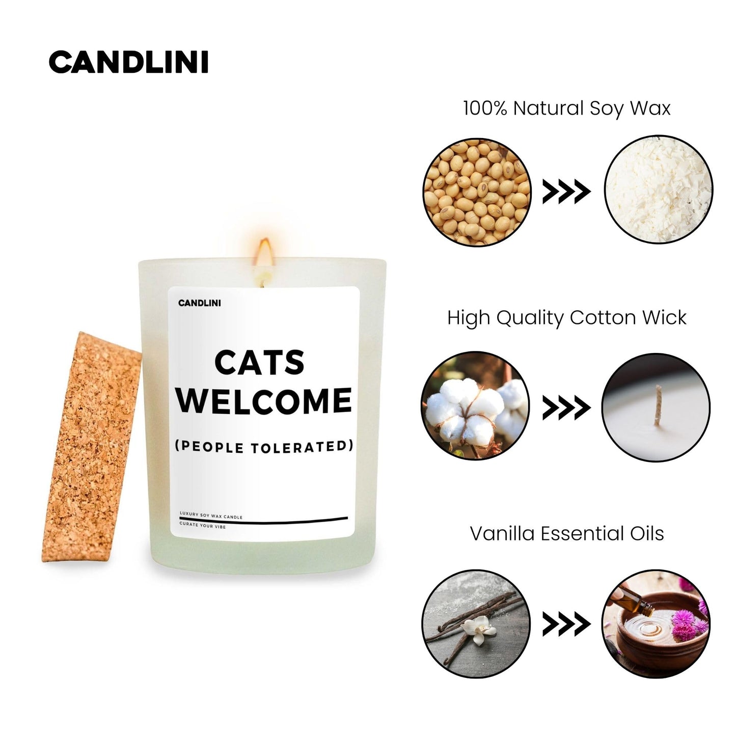 Cat Mom Candle Gift Box | Vanilla Scented Soy Wax Candle | Perfect for Women's Birthday or Anniversary