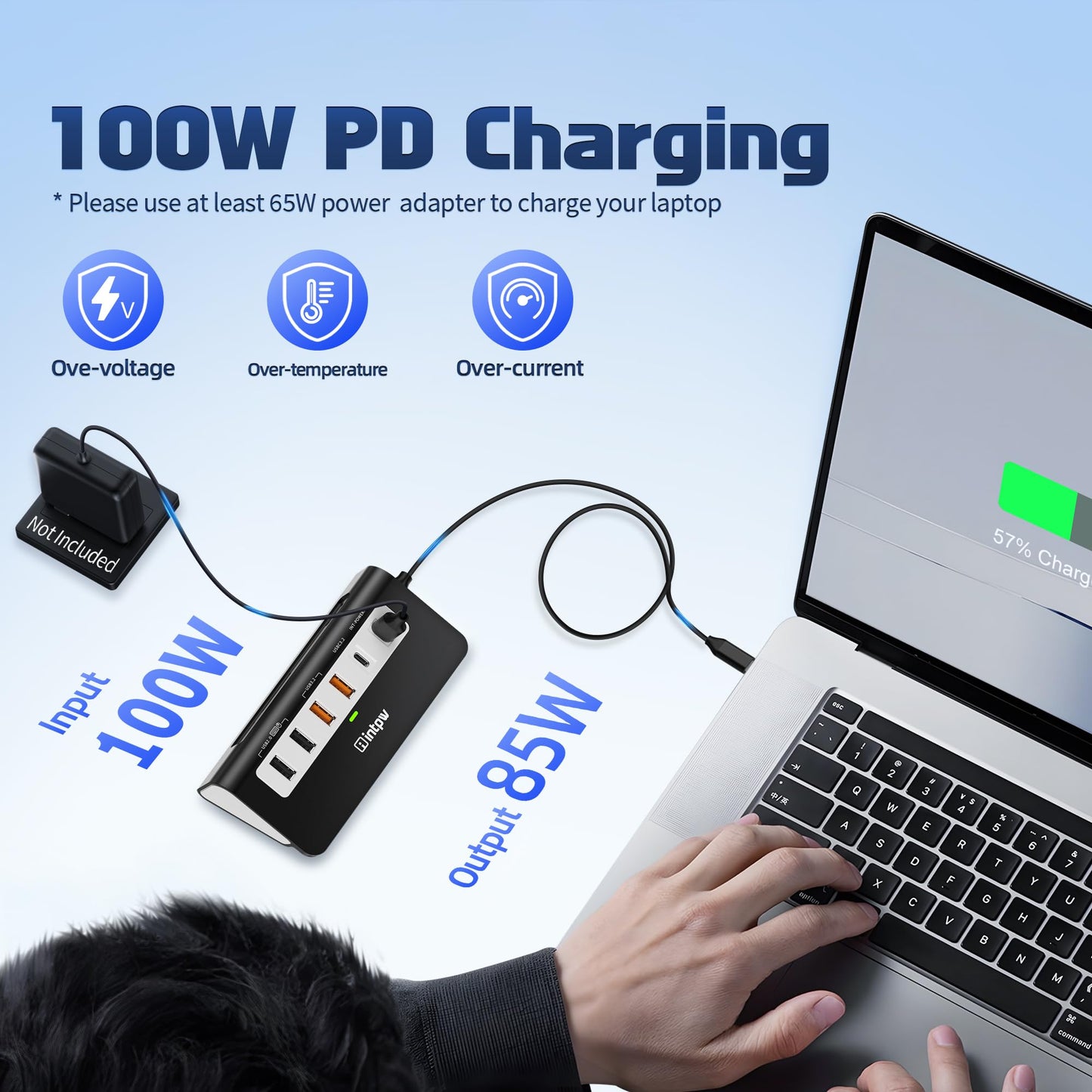 USB C Hub 10Gbps, 9-in-1 USB 3.2 Hub with 4K@60Hz HDMI, Type-C 3.2, 2 USB-A 3.2, 2 USB-A 2.0, PD 100W, SD/TF Slot, Aluminum USB Hub for Laptop, iPhone 16/15 Series, MacBook Air/Pro and More