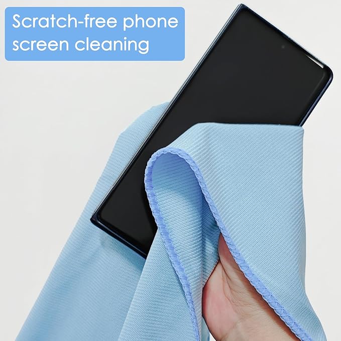 24 Pack Microfiber Glass Cleaning Cloth 16 Inch X 16 Inch Polishing Cloths