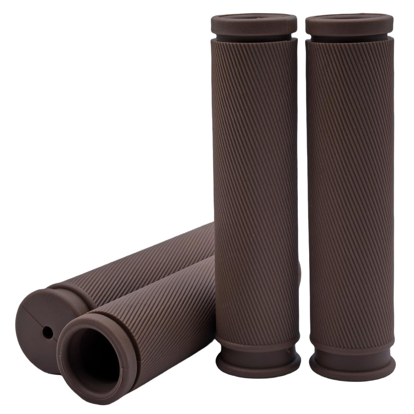 TIKBRO Bike Handlebar Grips 2 Pairs Comfortable Anti-Slip Rubber Mountain Bicycle Handle Grips for MTB BMX