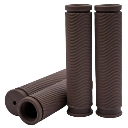 TIKBRO Bike Handlebar Grips 2 Pairs Comfortable Anti-Slip Rubber Mountain Bicycle Handle Grips for MTB BMX