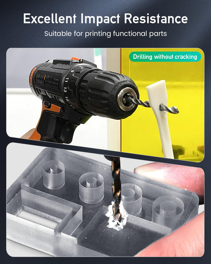 SUNLU ABS Like Resin for 3D Printer 1KG, 405nm UV Curing Photopolymer Rapid 3D Resin for 2K 4K 6K 8K LCD/DLP/SLA 3D Printers, Non-Brittle & High Precision & Low Shrinkage, 1000G, Grey