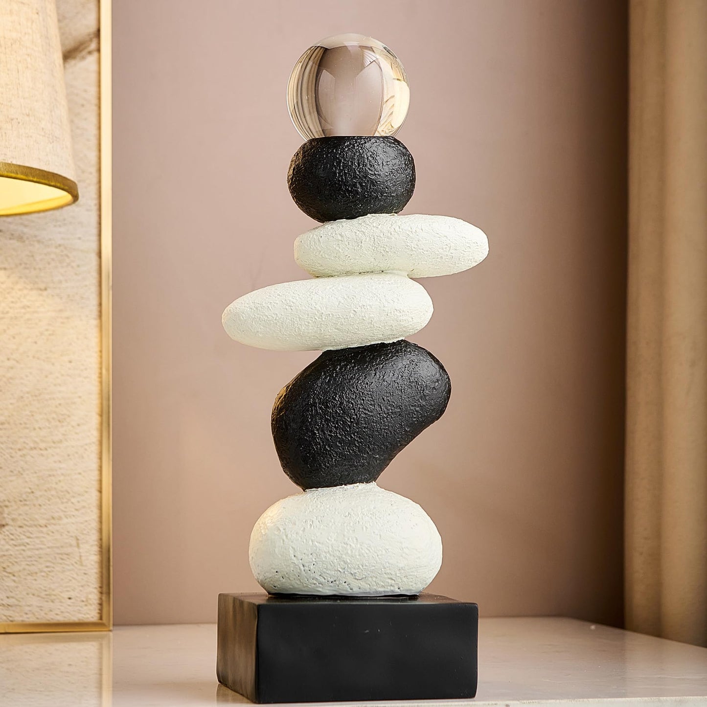 XGZY Art Stone Sculptures Home Decor - Modern Bookshelf & Desk Decor