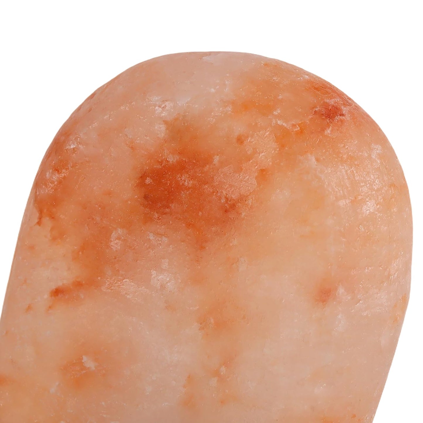 YAUFWUA 10 PCS Flat Oval Massage Stone, 3.34x2.75x1 Inch Himalayan Salt Massages Stones Crystal Hand Carved Stones Cold Hot Message Stone for Therapy, Relaxing, SPA