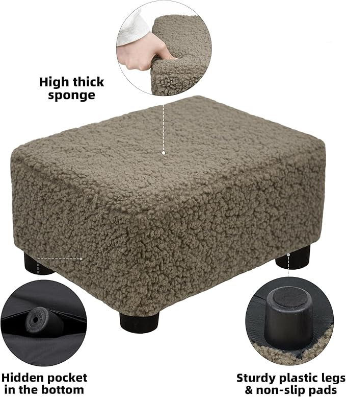 CAROLMADE Small Foot Stool Ottoman Footstool
