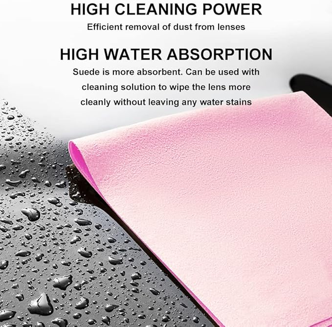 100 PCS Glasses Clean Cloth Suede, Lens Clean Cloth