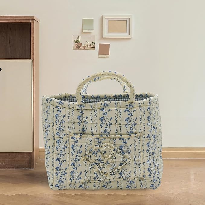 Quilted Fabric Storage Basket