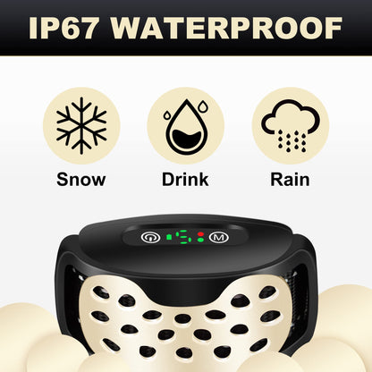 Anti Barking Dog Collars, Bark Collar Stop Dog Barking with Vibration & Beep Modes Harmless Training Dog Collar for Small Medium Large Dogs No Bark Collar Rechargeable IP67 Waterproof Humane