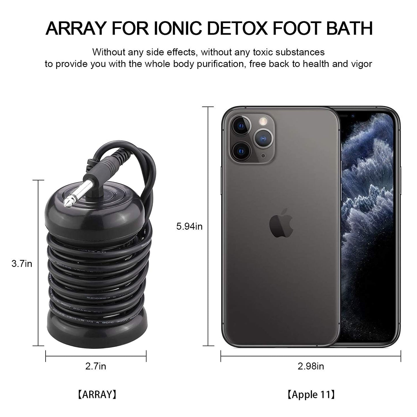 4 Pack Foot Detox Arrays - Super Replacement Ion Arrays for Ionic Foot Bath Machine, Portable for SPA Cleanse Machine