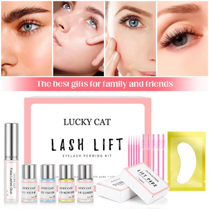 2025 Updated Lash Lift Kit Eyelash Perm Kit,Professional lash perm kit,Lash Extensions,Lash Curling,Semi-Permanent Curling Perming Wave Suitable For Salon at Home