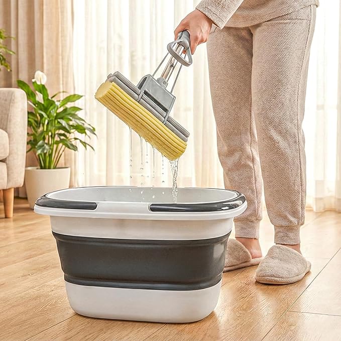 Coloch 2 Pack 16L/4.2 Gallon Collapsible Plastic Bucket, Foldable Mop Bucket