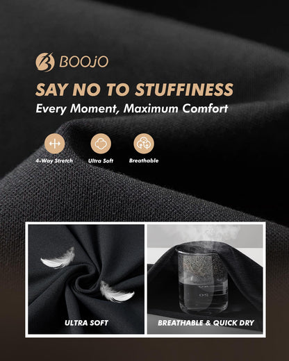 BOOJO 5 Pack Tank Tops Men - Quick Dry Moisture Wicking Summer Workout Muscle Sleeveless Shirts for Gym Beach Running