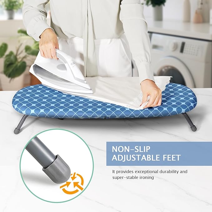 SheeChung Tabletop Ironing Board 12"x32", Small Ironing Boards