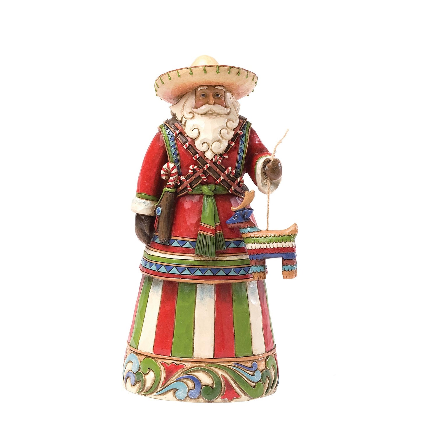 Enesco Jim Shore Heartwood Creek Christmas Around The World Mexican Santa Figurine, 7.25 Inch, Multicolor