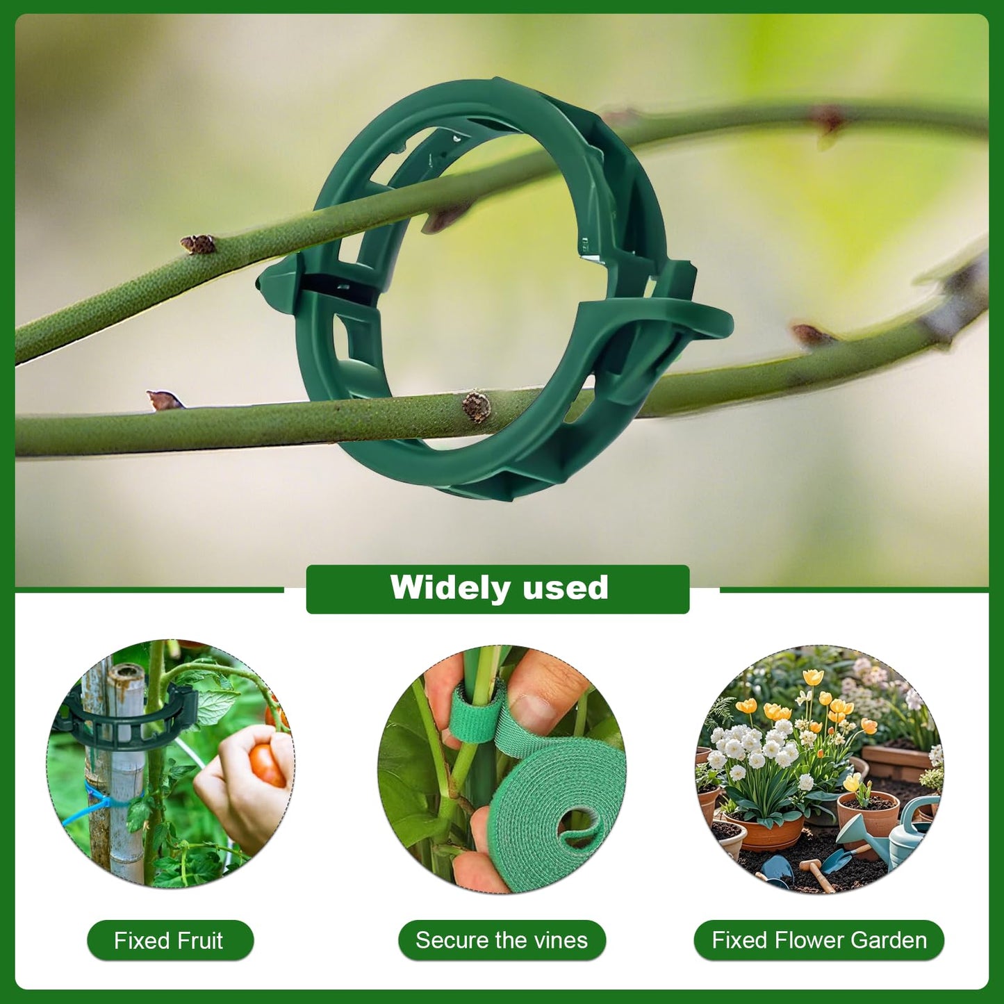 5pack Adjustable Plant Support Pole – Stackable Indoor/Outdoor Support Pole with Clamps, Suitable for Supporting Monstera and Climbing Plants, Garden Accessories, Perfect Replacement for Plant Stakes