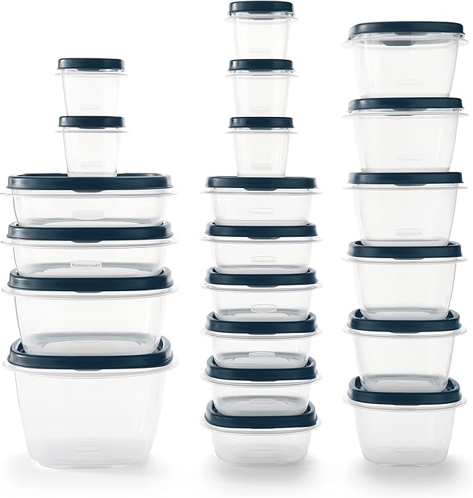 Rubbermaid EasyFindLids Food Storage Containers in Special-Edition Insignia Blue