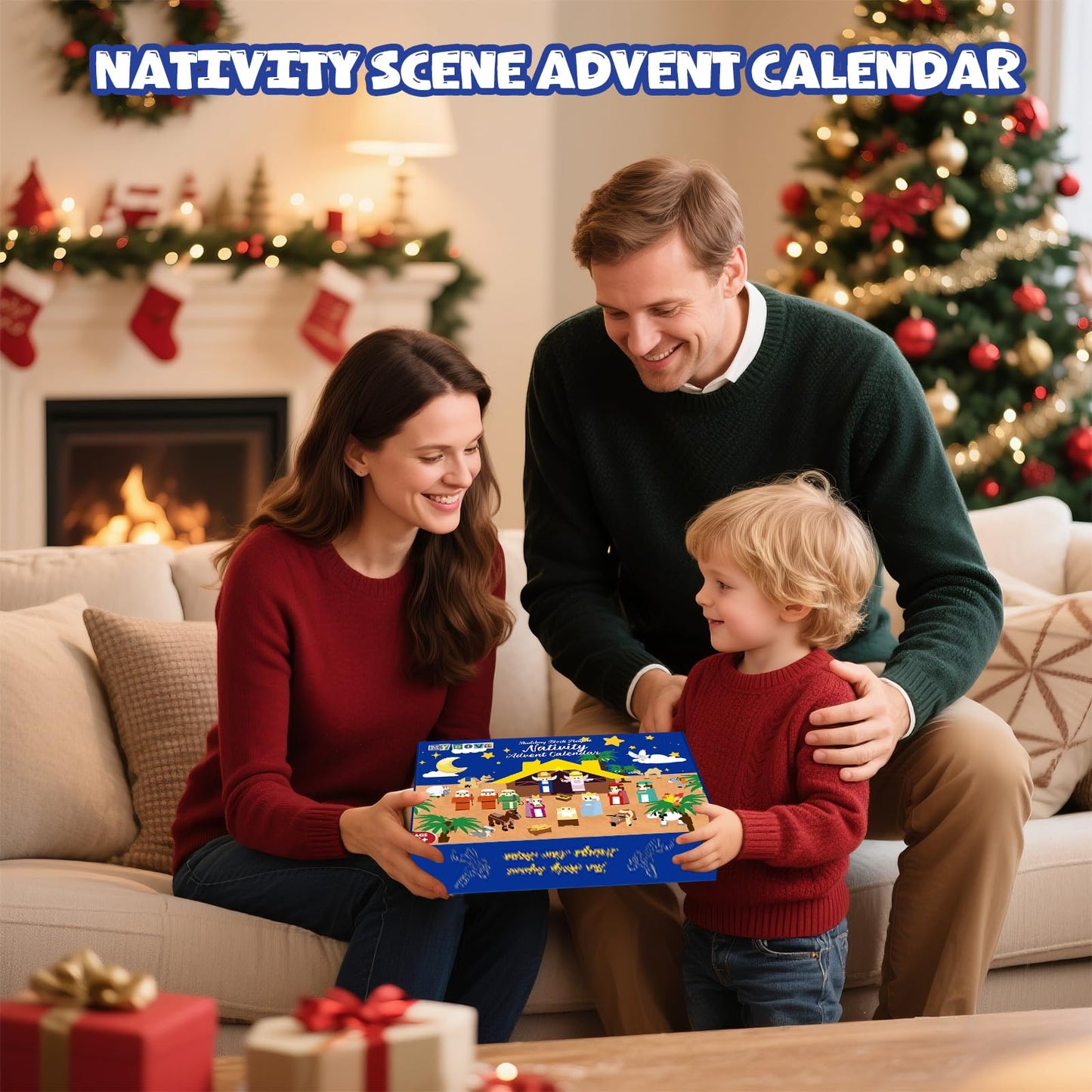 Nativity Advent Calendar 2025 Kids- 24 Days Christmas Giftcountdown Calendar Set 1500 PCS Building Blocks Kits, Stocking Stuffer Building Toys for Boys & Girls, Teens & Adults with Individual Packaging