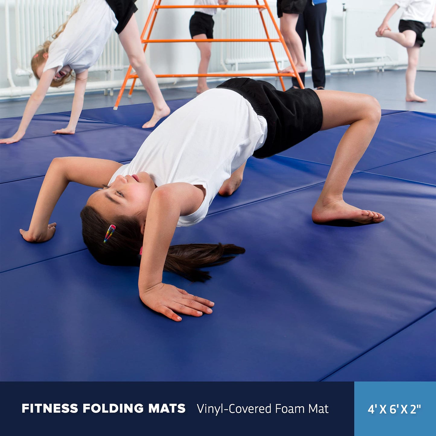 IncStores 4' x 6' x 2" Fitness Folding Gymnastics Yoga Aerobics Mat (Pink)