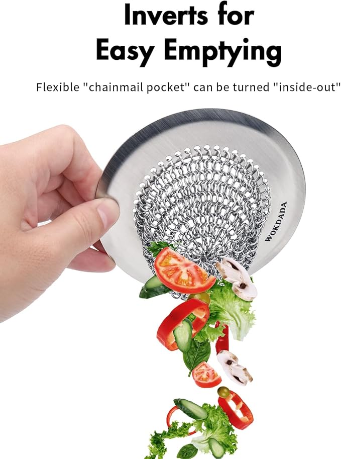 Sink Drain Strainer, Reversible Easy Clean Mesh Sink Strainer