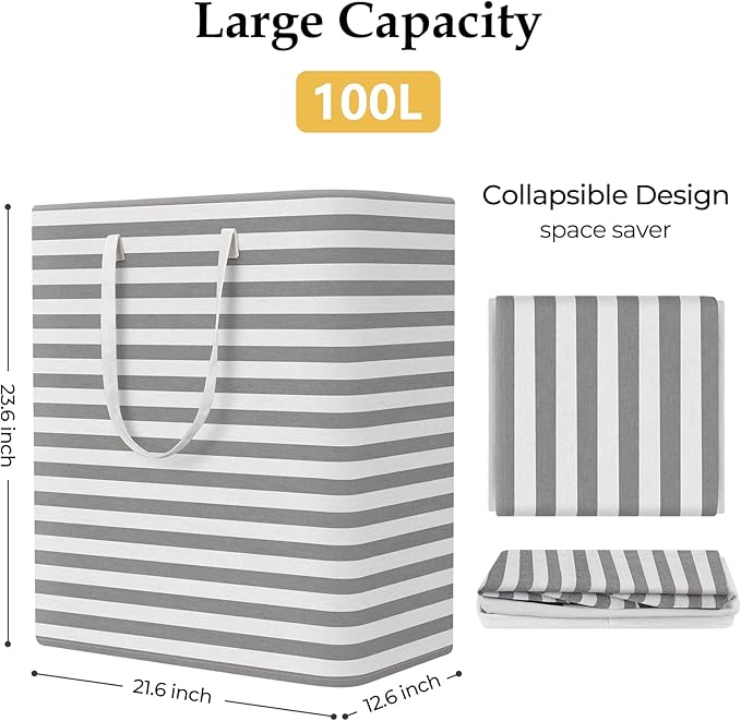 StorageRight Laundry Basket Hamper Large Collapsible Laundry Hamper