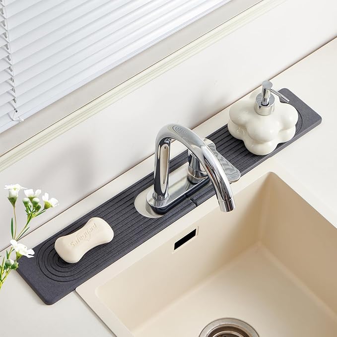 Stone Faucet Mat for Kitchen Sink