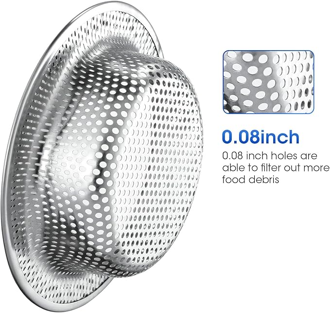 2 Pack 4.5" Kitchen Sink Strainer