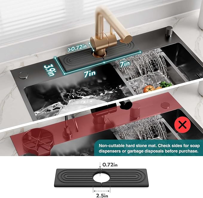 Diatomite Kitchen Faucet Mat