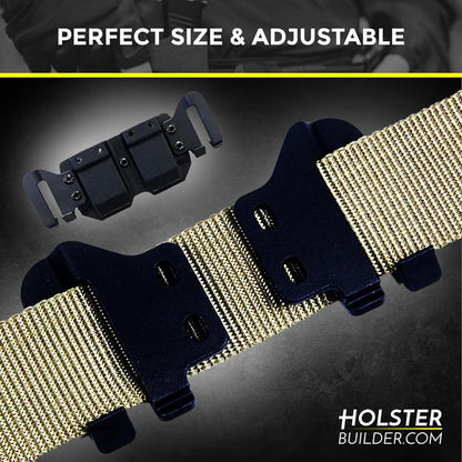 HolsterBuilder 1.75" Holster Speed Clips - Belt Clip for Outlaw OWB Holsters - Adjustable Cantt for Leather, and Hybrid Holster - Quick Clip High-Grade Material with Hardware