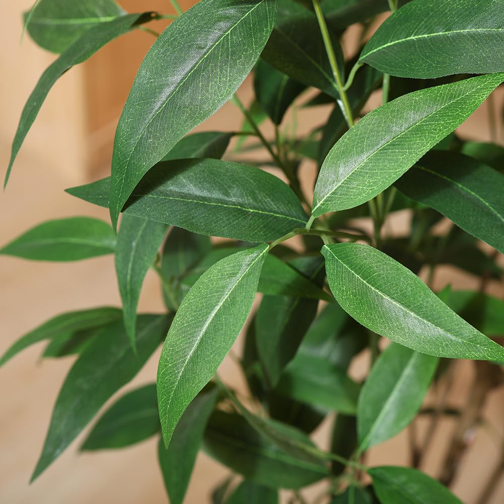 Ferrgoal Artificial Eucalyptus Tree,4Ft Tree Fake Plant in Pot for Home and Office Decor,Potted Faux Plants Tall Artificial Trees for Indoor, Outdoor
