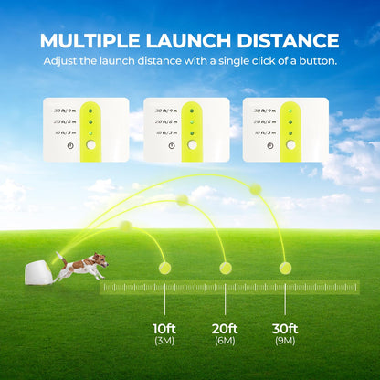 ALL FOR PAWS Automatic Dog Ball Launcher, Interactive Dog Tennis Ball Thrower, Interactive Puppy Pet Fetch Toy, Mini Dog Ball Throwing Machine for Small and Medium Dogs, Includes 3pcs 2" Tennis Balls