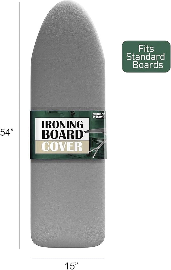Hearth & Harbor Ironing Board Cover and Pad 15x54 Full Size, Thick Heavy Duty