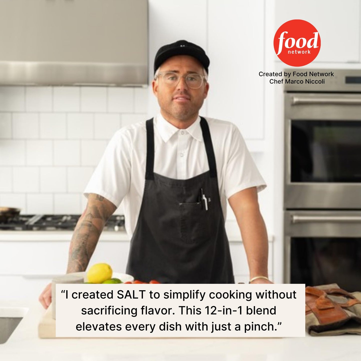 AM SIGNATURE SALT | Universal Cooking Signature Salt | All-Natural Seasoned Salt Blend of Gourmet Flake Kosher Salt, Herbs, Spices | Created by Chef Marco and Aubrey Niccoli (10.5 Ounce)