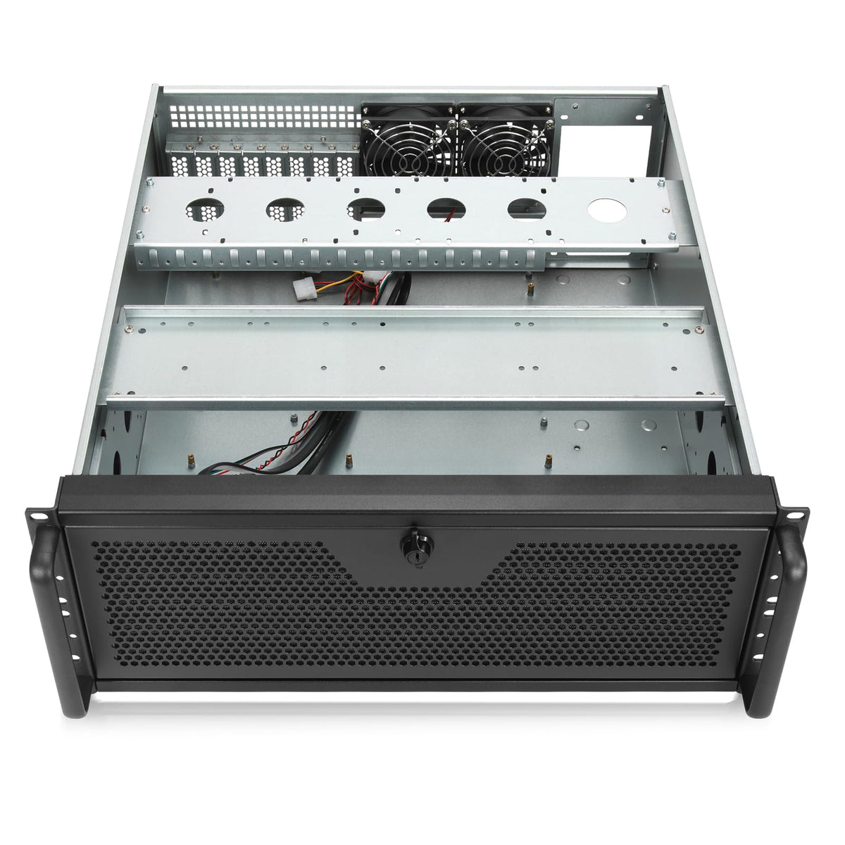 RackChoice 4U rackmount Server Chassis Support Liquid Cooling AIO Cooler Compatibility up to Elevated 360mm Radiator