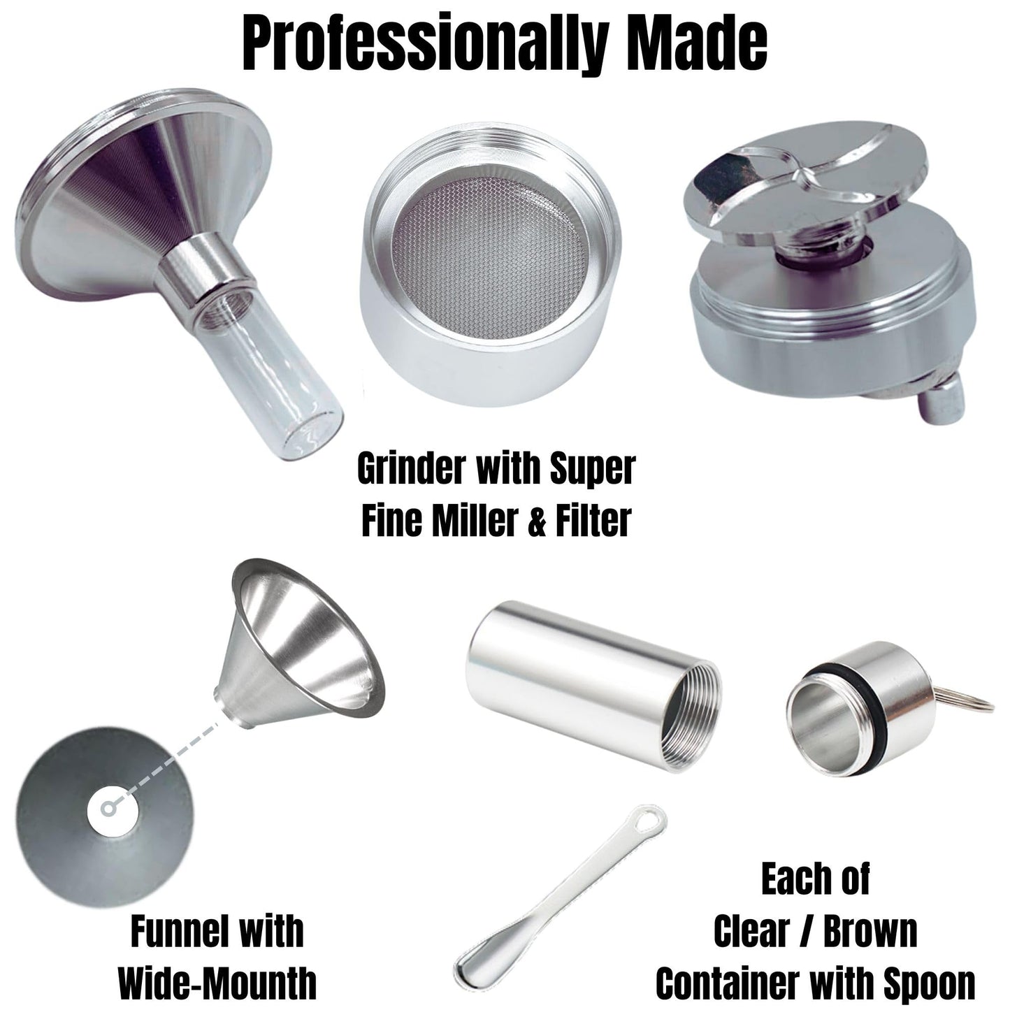 Manual Kitchen Spice Grinder Set for Pepper Salt Seasoning Mill