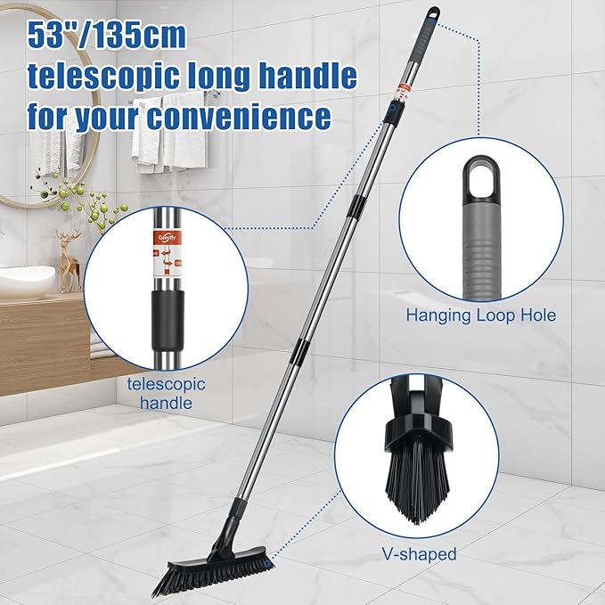 Qaestfy Grout Brush with Long Handle