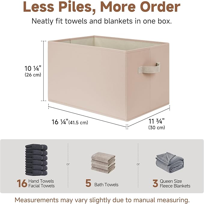 StorageWorks Storage Baskets for Shelves, Closet Organization and Storage Bins