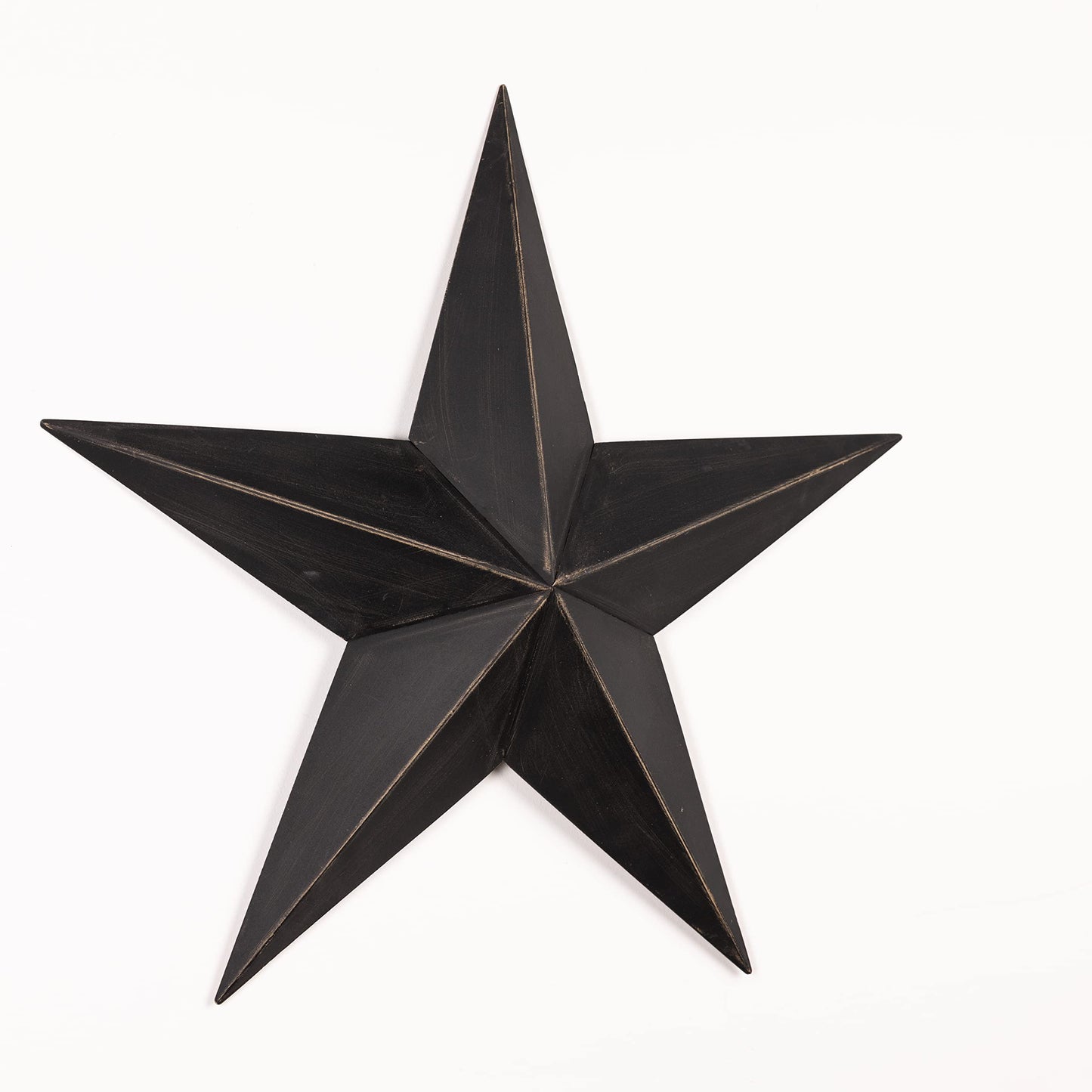The Hearthside Collection CWI Gifts Metal Barn Star - 12" Galvanized Hanging Star - Farmhouse Wall Decor - Black - 1, 12 X 12 X 2