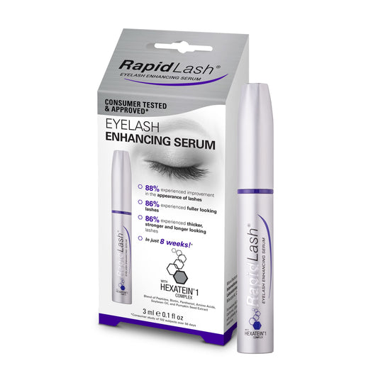 RapidLash Eyelash Enhancing Growth Serum for Longer, Thicker Lashes, 3 ml (Pack of 1)