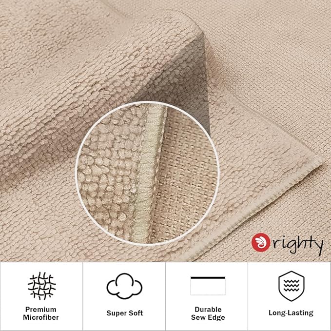 Orighty 6 Pack Brown Hand Towels