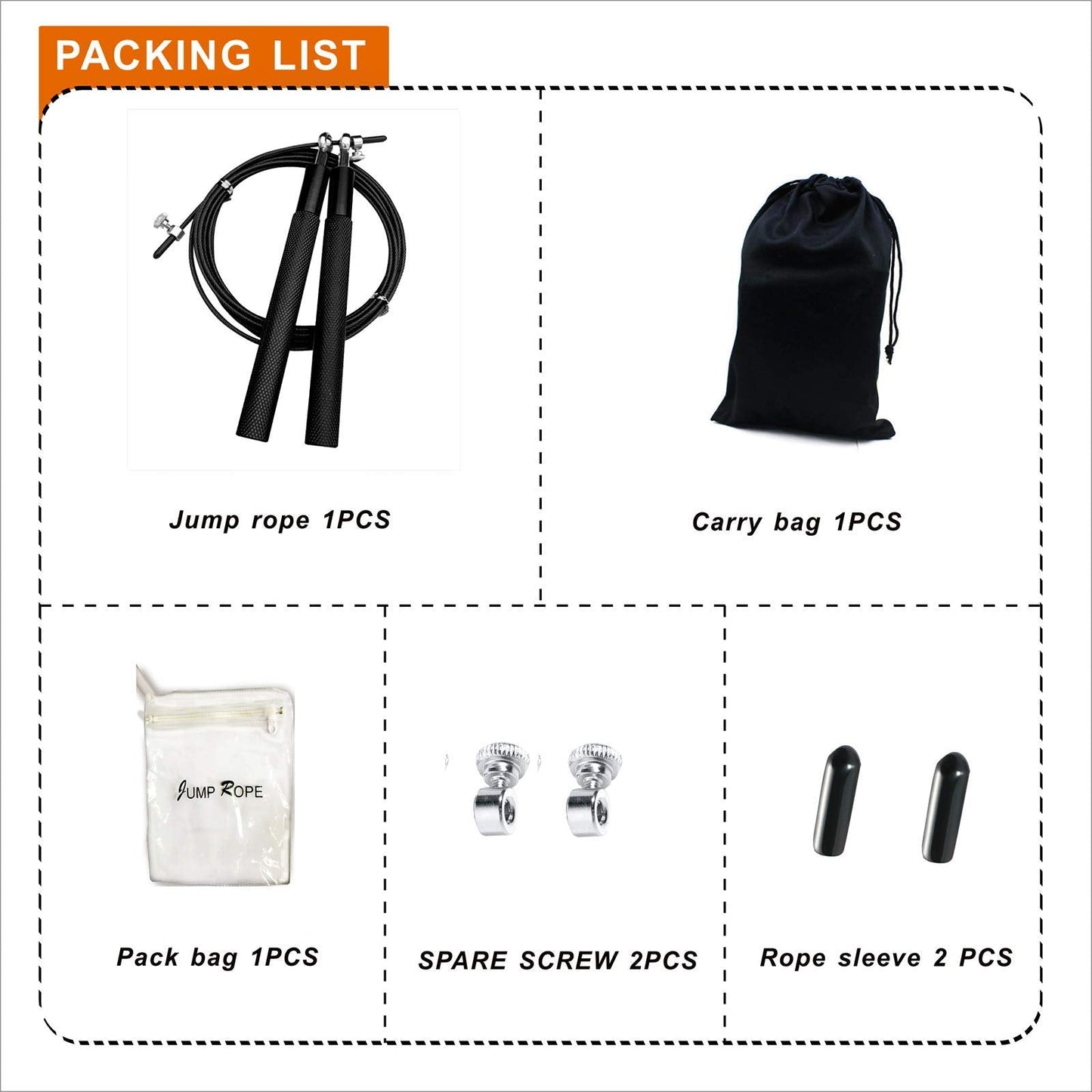 Speed Jump Rope - 360° Swivel Ball Bearing - Adjustable steel coated skipping rope- Aluminum Anti Skipping Handle -Fitness Training Boxing Sports Exercises -suitable for kids and adults(Black)