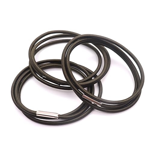 Trash Can Rubber Bands Set of 3, Olive Green, Fits 13 to 30 Gallon Trash Cans
