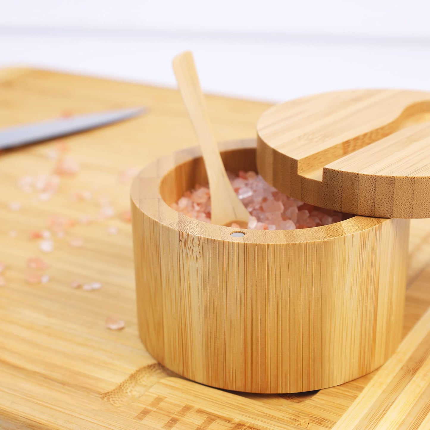 HTB Bamboo Salt Cellar & Snack Organizer