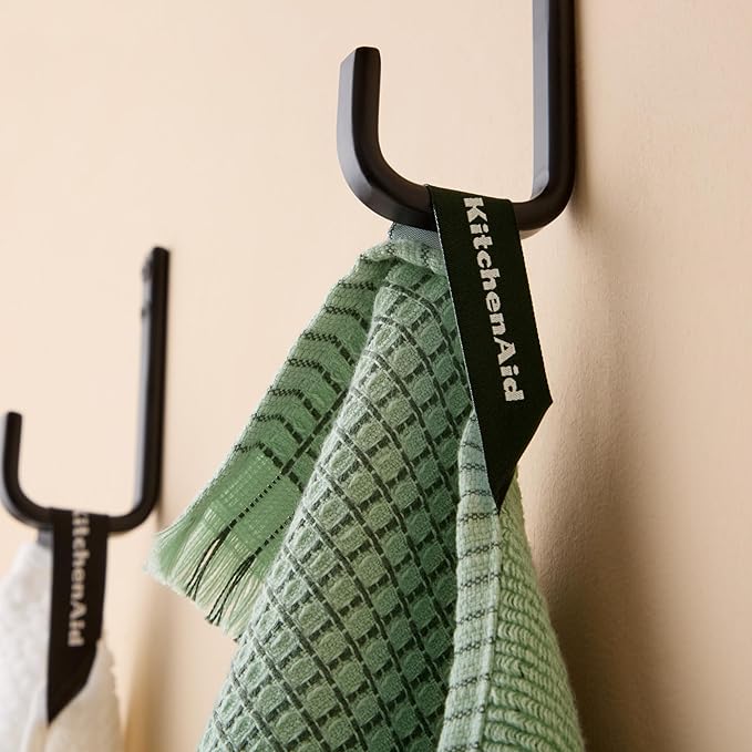 KitchenAid Gourmet Series Gridlines Kitchen Towels 3-Pack Set, 100% Cotton