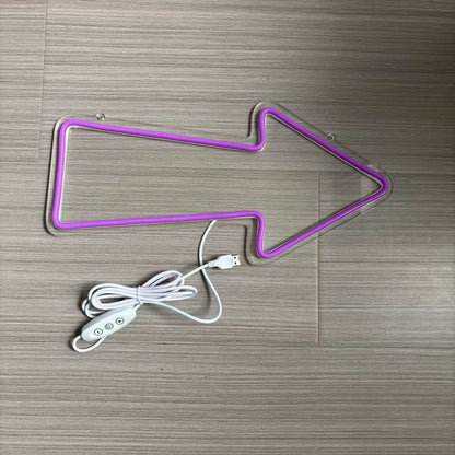 Arrow neon sign, Arrow led sign, light up sign Neon sign for business Light up sign business