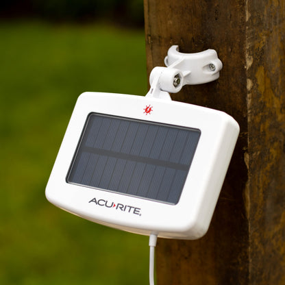 AcuRite Iris® Weather Station with Solar Power Pack, Barometer, Mini Wireless Display for Temperature, Humidity, Wind Speed, Wind Direction, Historic Rainfall Totals, and Hyperlocal Forecast (01122M)